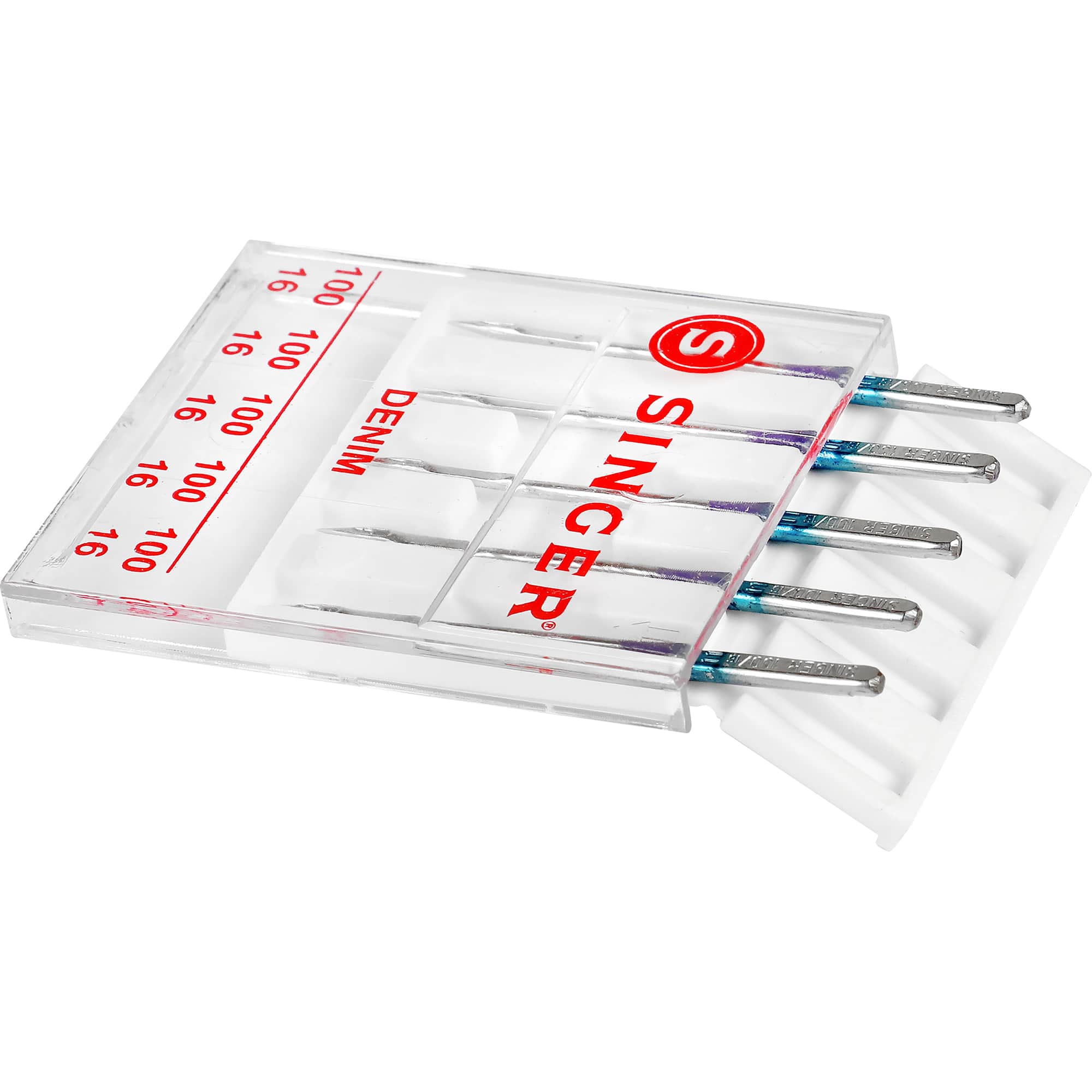 SINGER® Size 100/16 Denim Sewing Machine Needles, 5ct.
